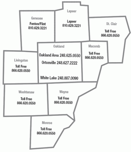 Contact Us | Well Drilling Services | Mike LaLone Well Service - map_contact_locations